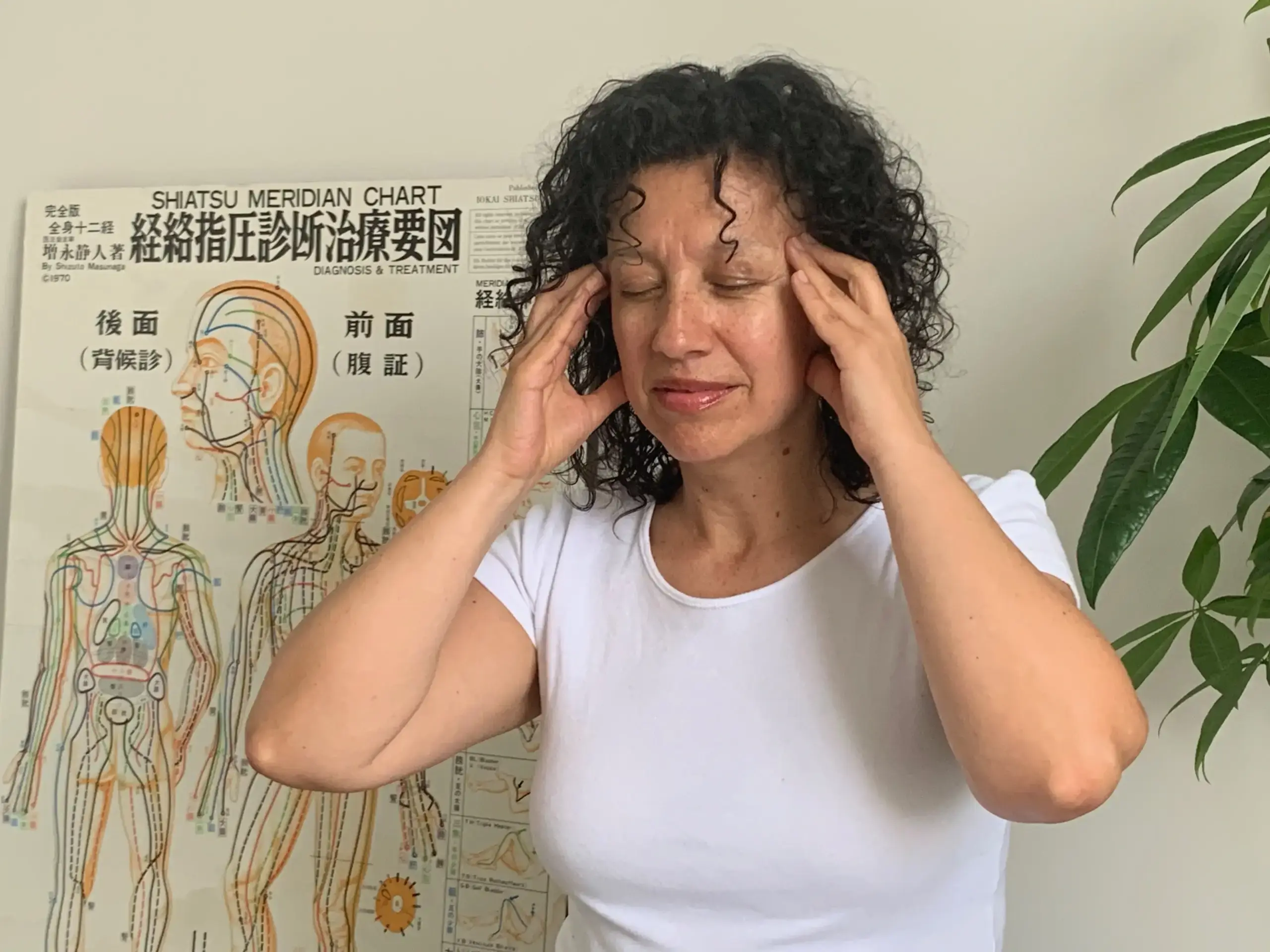 Personalized Holistic Healing with Diana Ojeda Diana Ojeda providing a relaxing head massage, focusing on personalized care and holistic healing.